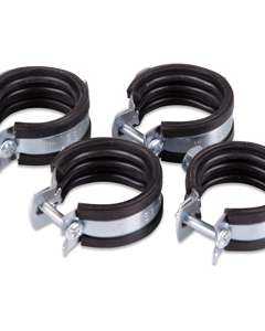 Pipe clamp 31-36mm S M8 galv with sound absorbing profile